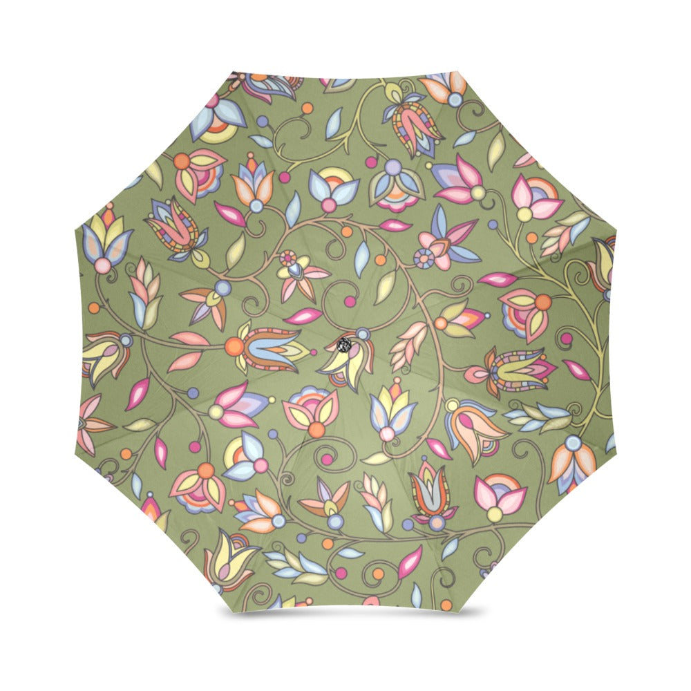 Buffalo Bloom Sage Foldable Umbrella