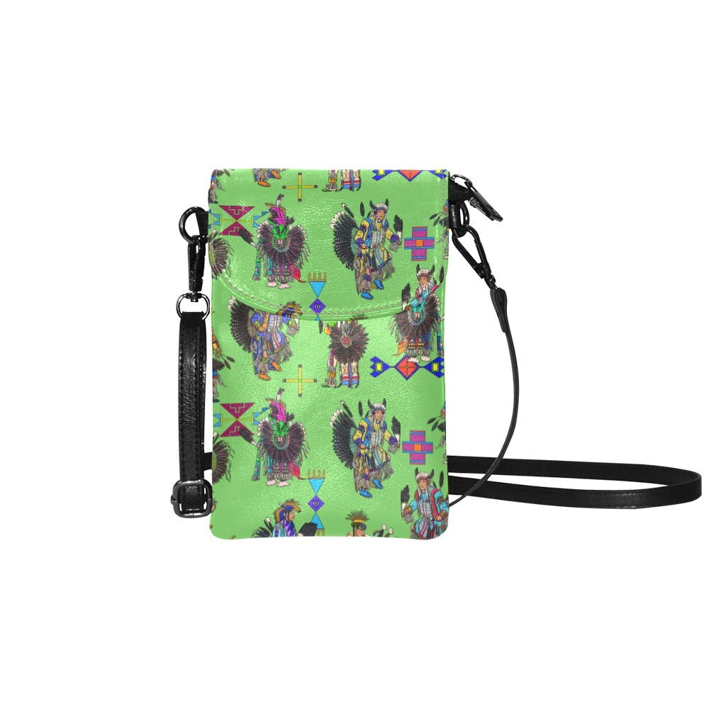 Men's Tradish Dancers Grass Small Cell Phone Purse