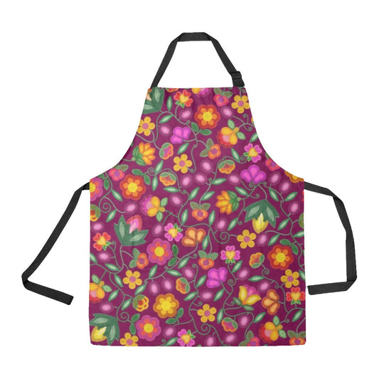 Boreal Bounty Dark Magenta Apron