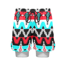 Load image into Gallery viewer, Two Spirit Dance Men&#39;s Sports Shorts with Compression Liner
