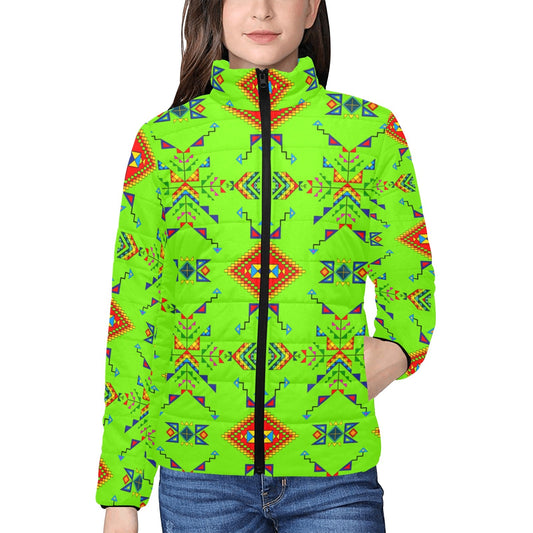 Buffalo Jump Neon Green Women's Padded Jacket