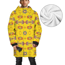 Load image into Gallery viewer, Scattered Generations Maize Unisex Sherpa Lined Hooded Coat
