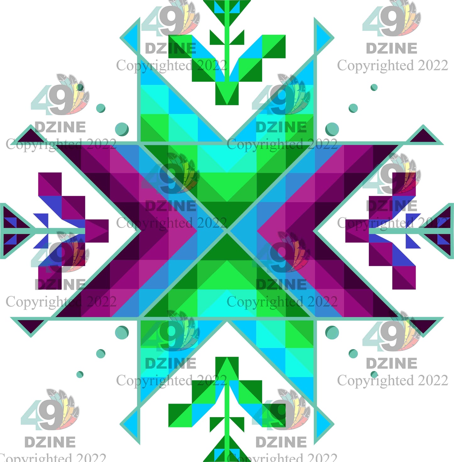 11-inch Geometric Transfer Dream of the Ancestors Transfers 49 Dzine Dream of the Ancestors Lake 