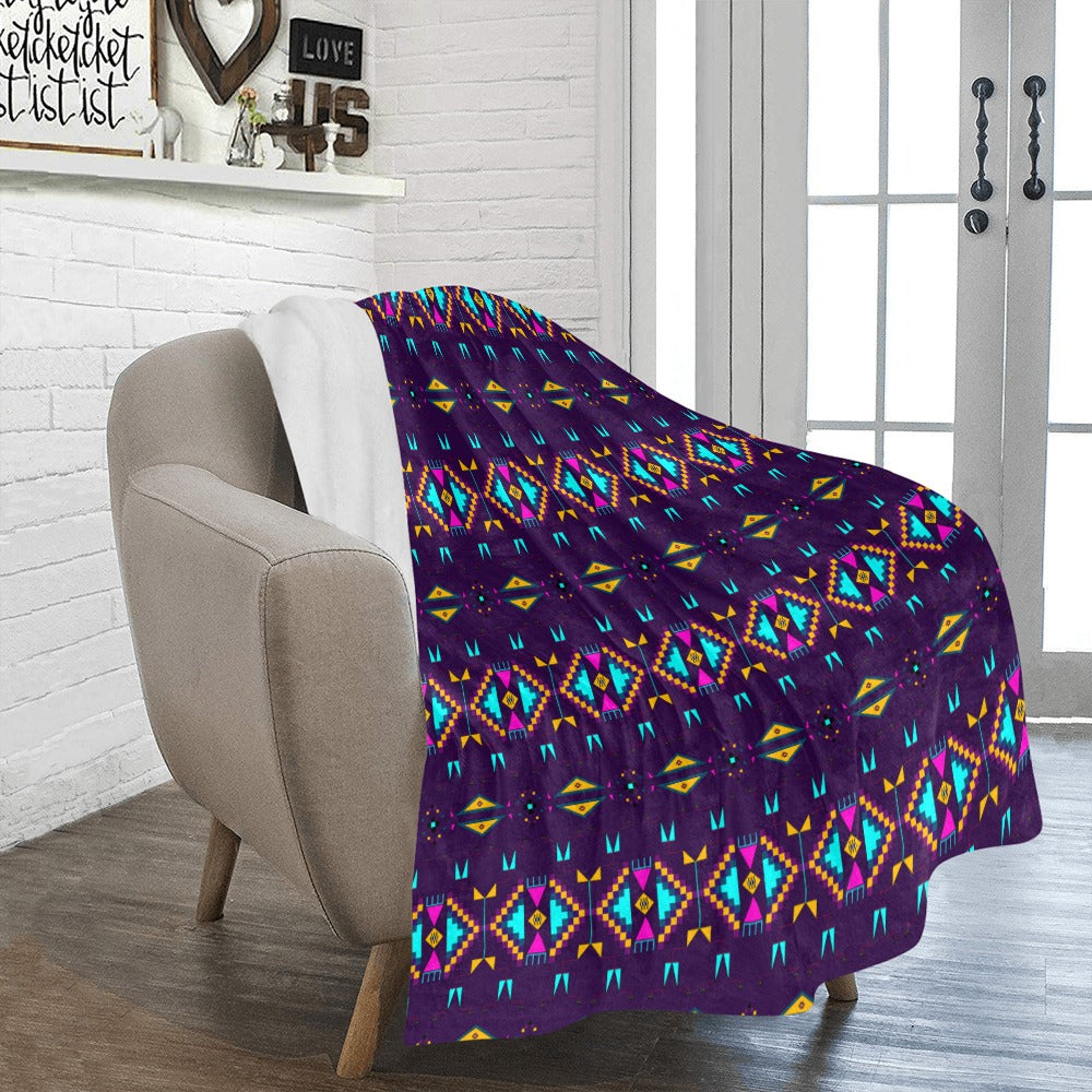 Rite of Passage Dark Purple Ultra-Soft Micro Fleece Blanket 50"x60"