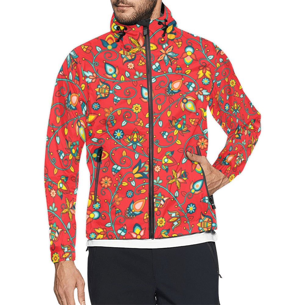 Thorny Path Red Men's Windbreaker
