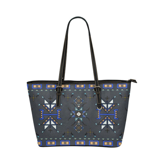 Eagle Strike Gray Leather Tote