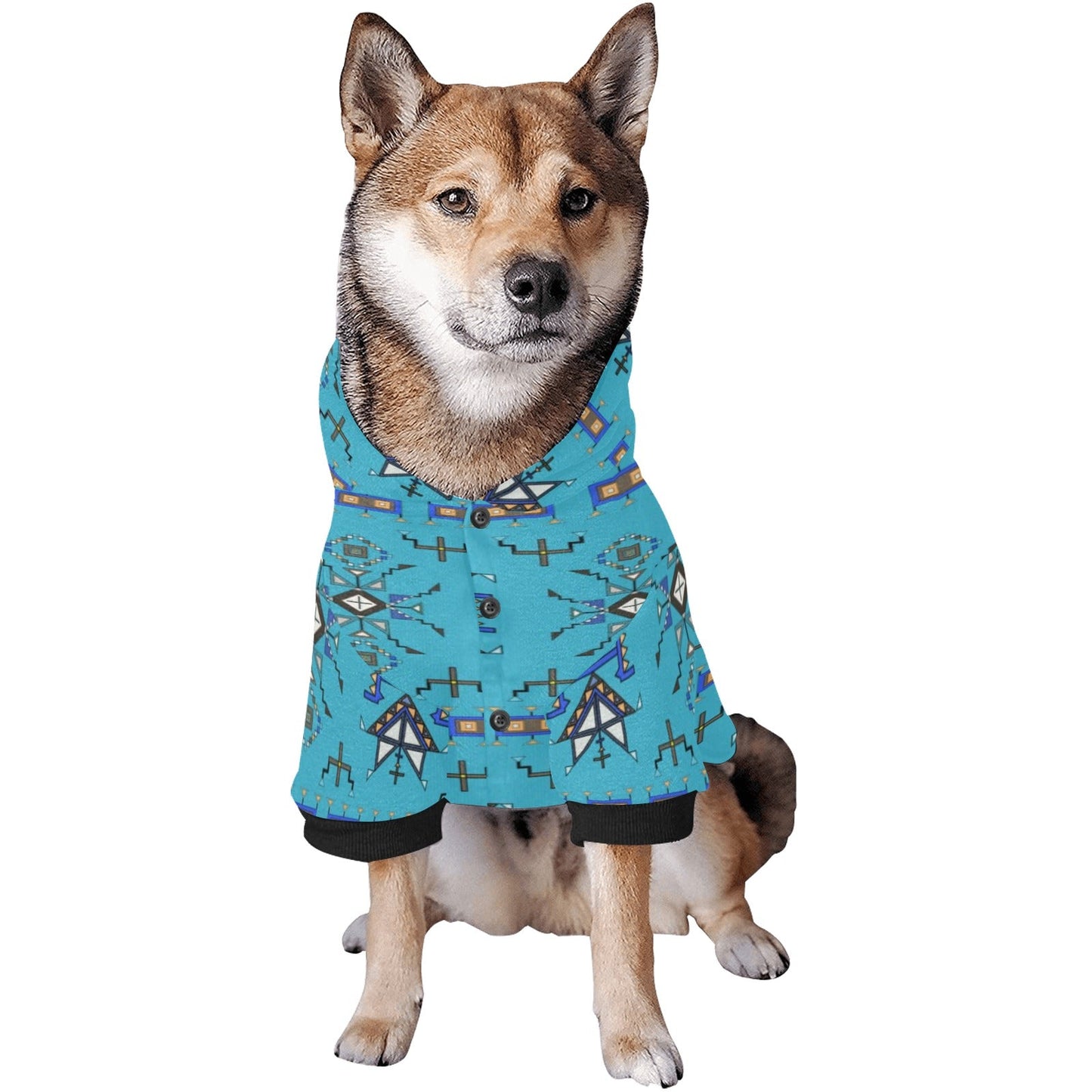 Eagle Strike Blue Pet Dog Hoodie