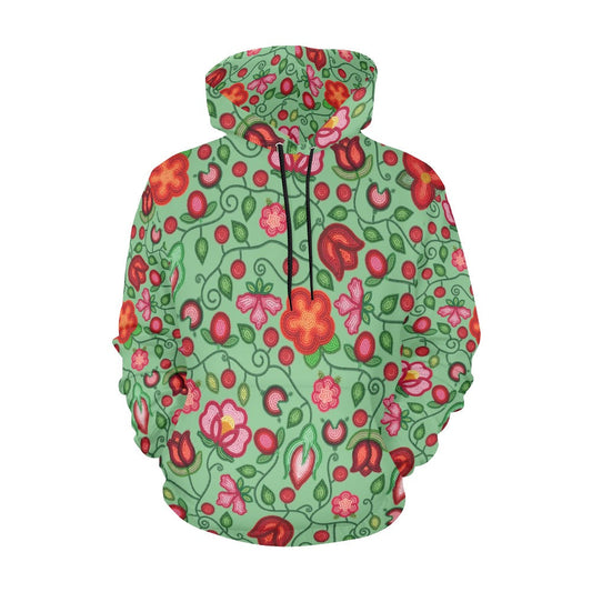 Rose Reverie Green Hoodie for Men