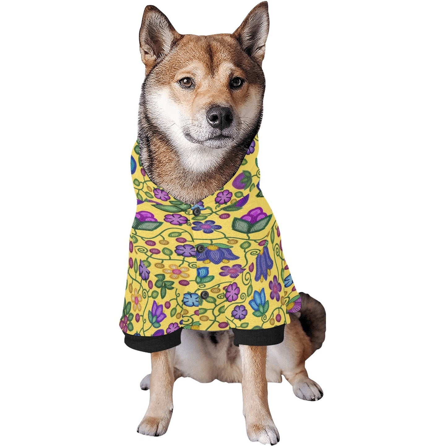 Bloom Uplift Yellow Pet Hoodie