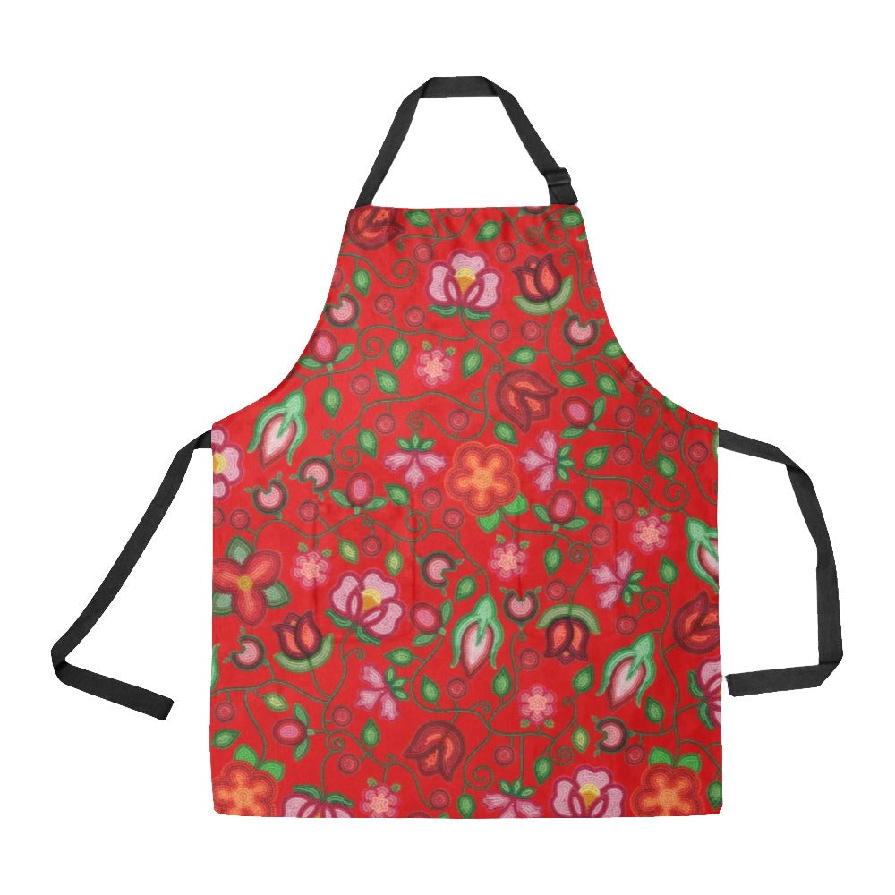 Rose Reverie Red Apron