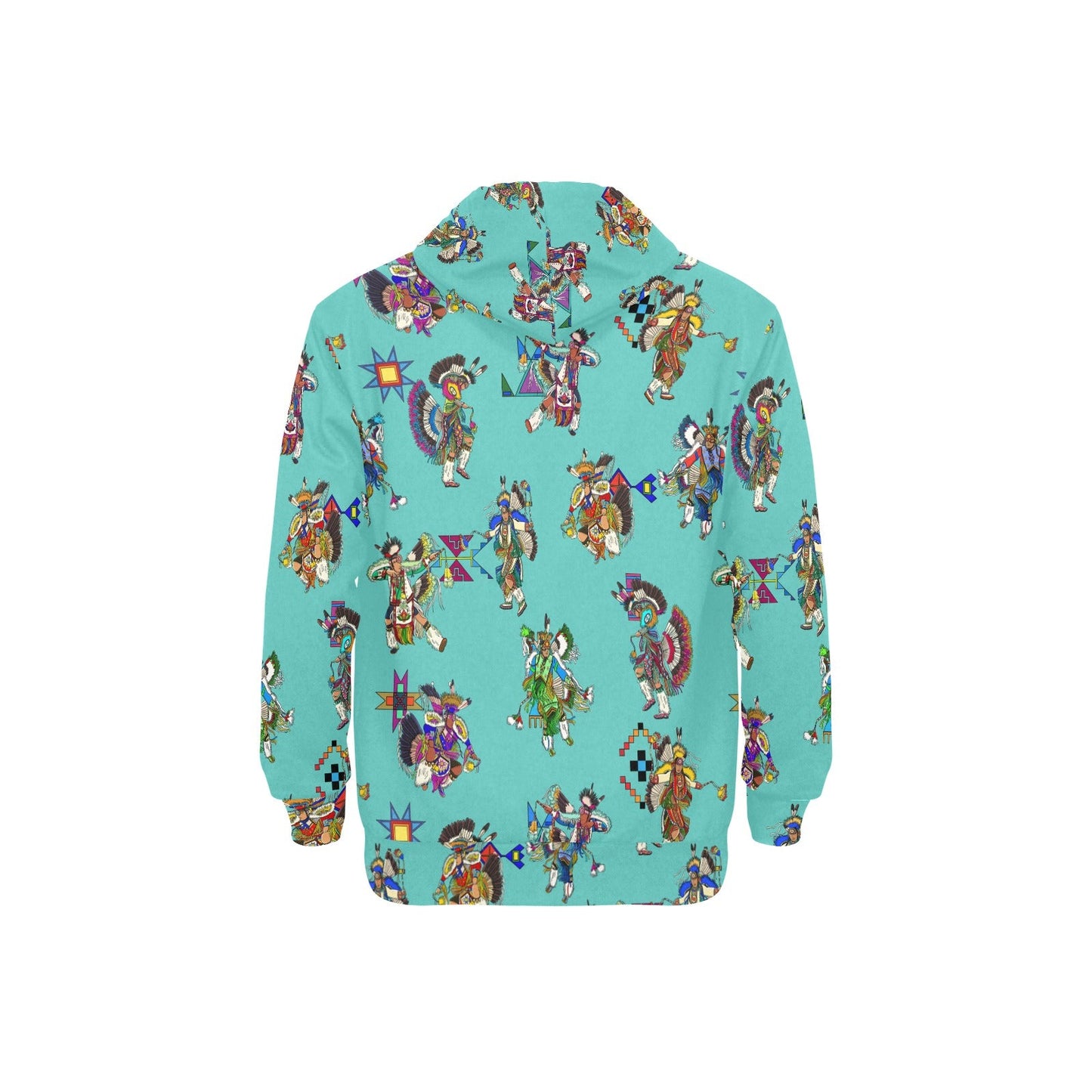 Men's Fancy Dancers Eggshell Blue Men's Long Sleeve Fleece Hoodie