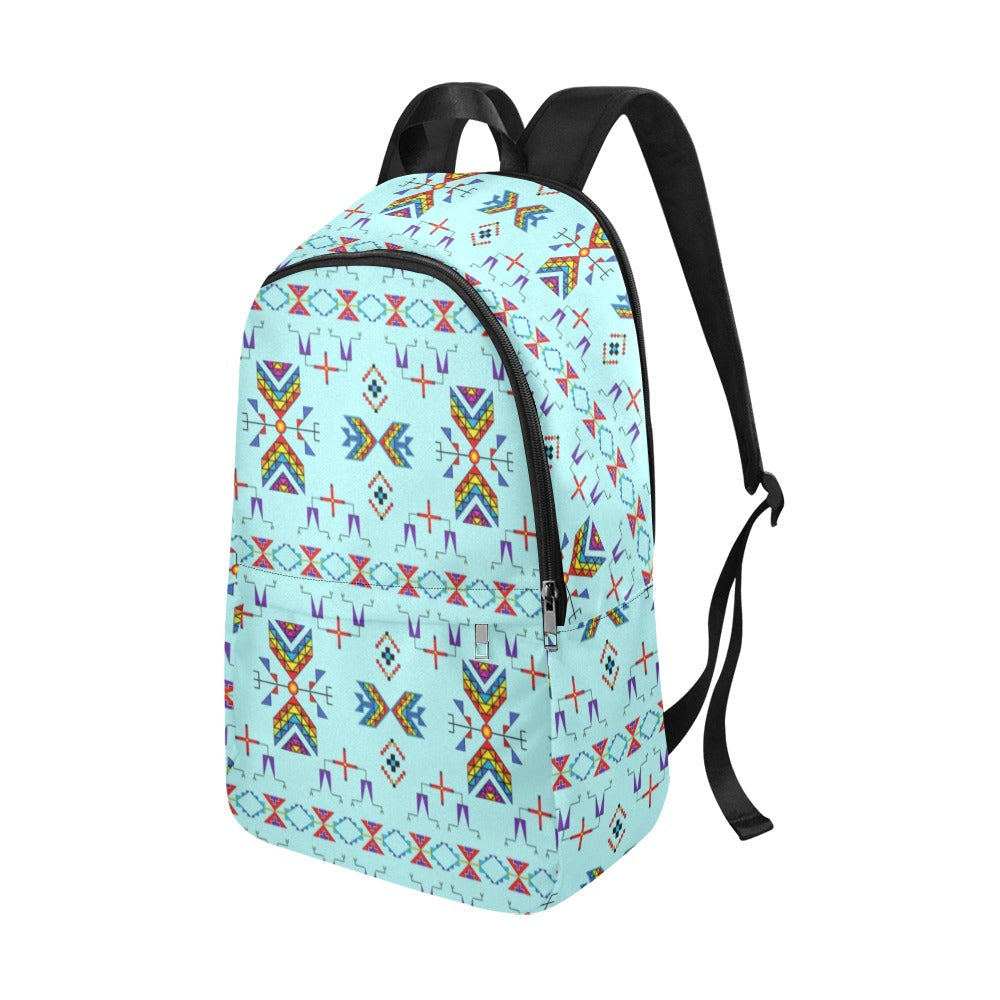 Rainy Chief Rainbow Robin Egg Fabric Backpack for Adult