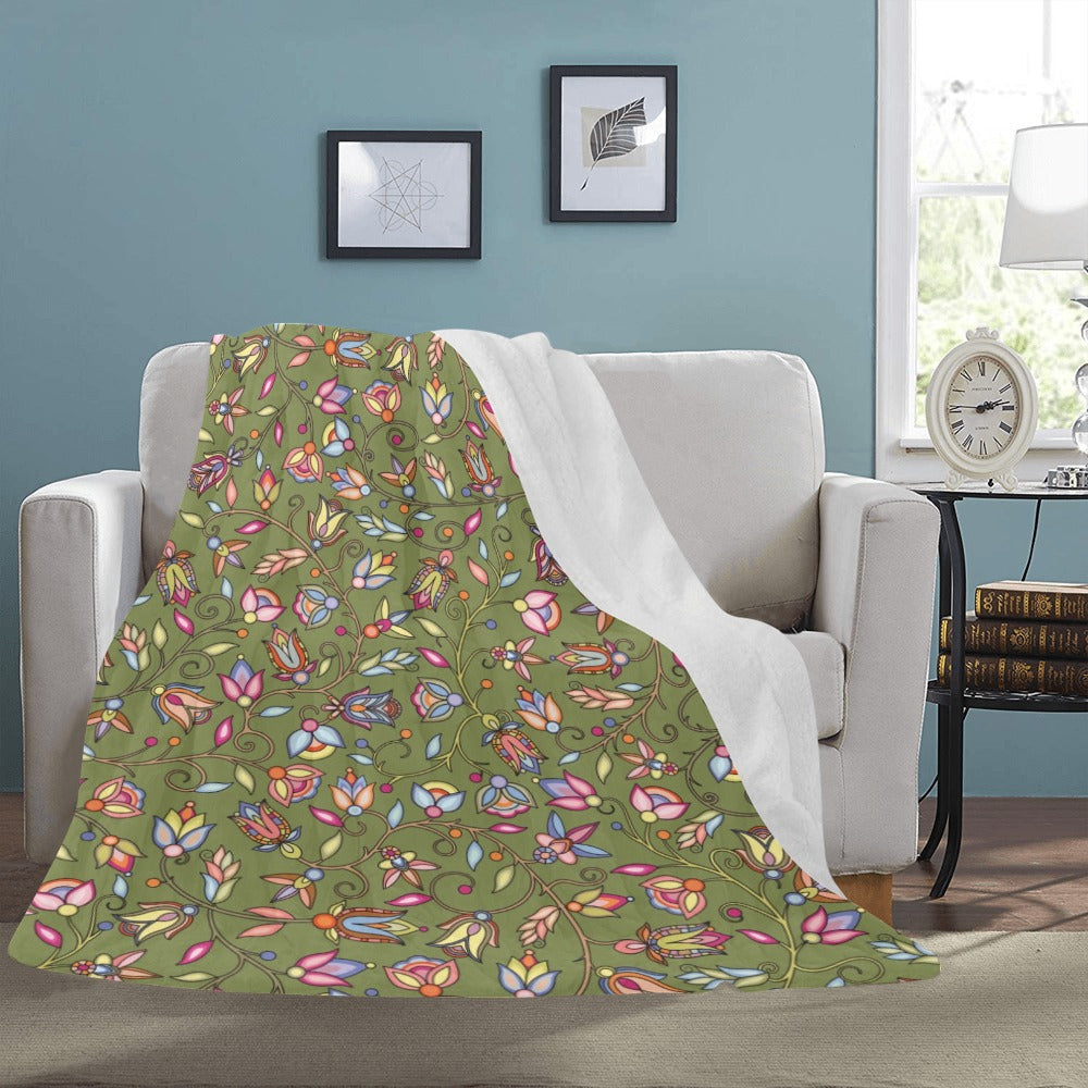 Buffalo Bloom Sage X-Large Micro Fleece Blanket