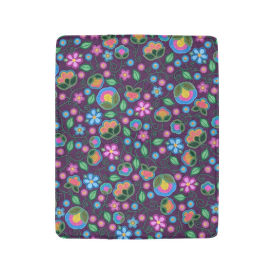 Turquoise Sunbeam Violet Small Micro Fleece Blanket