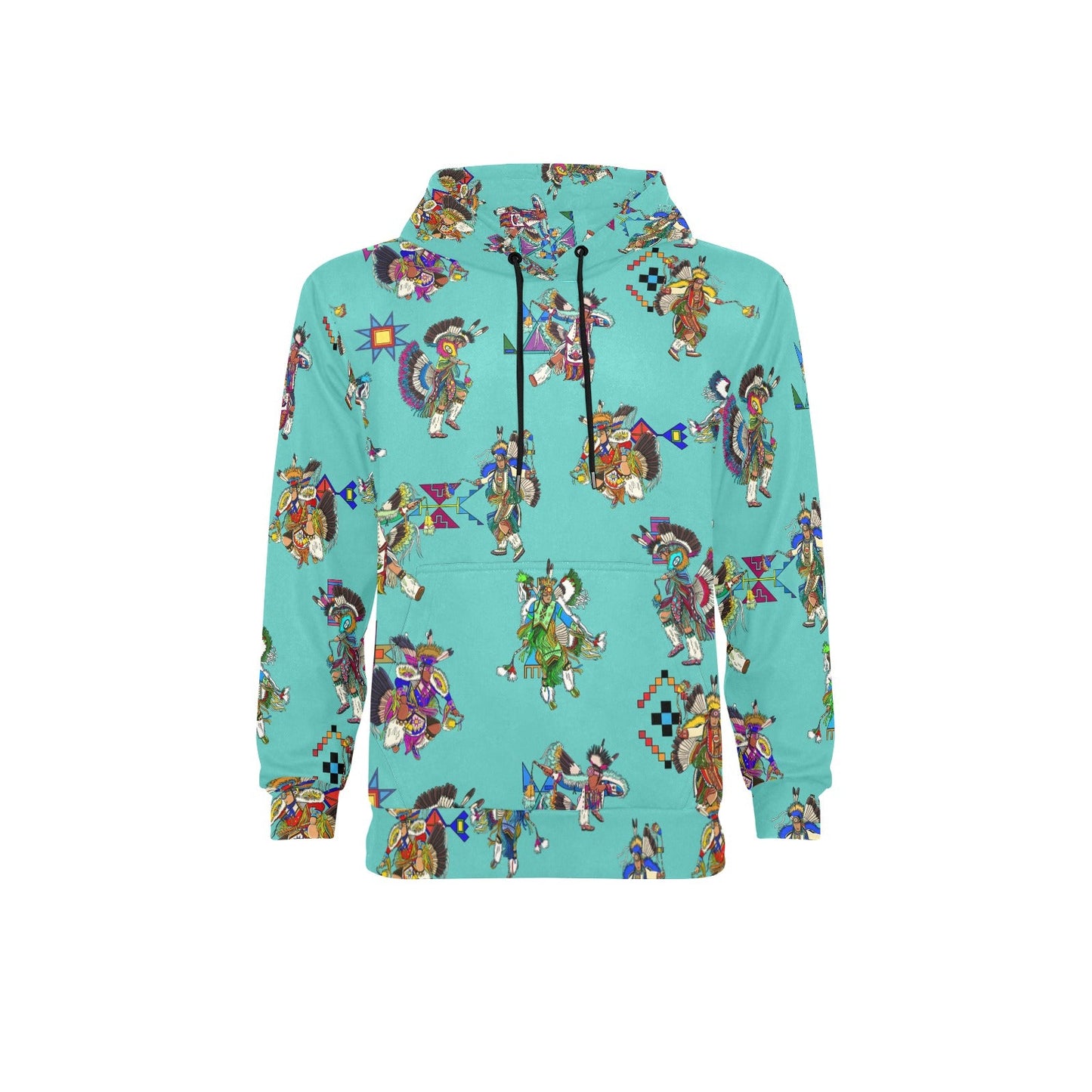 Men's Fancy Dancers Eggshell Blue Men's Long Sleeve Fleece Hoodie