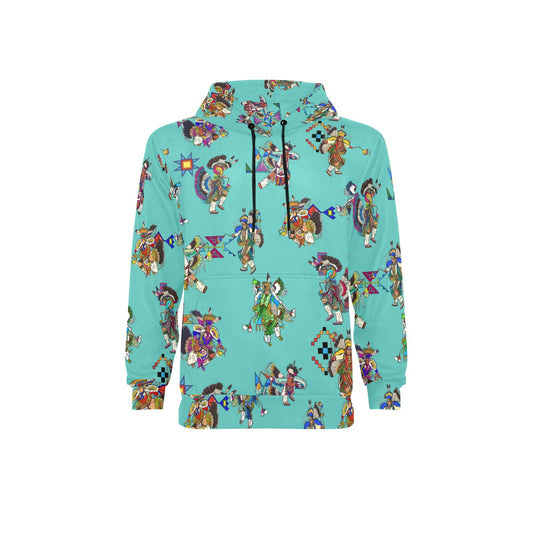 Men's Fancy Dancers Eggshell Blue Fleece Hoodie