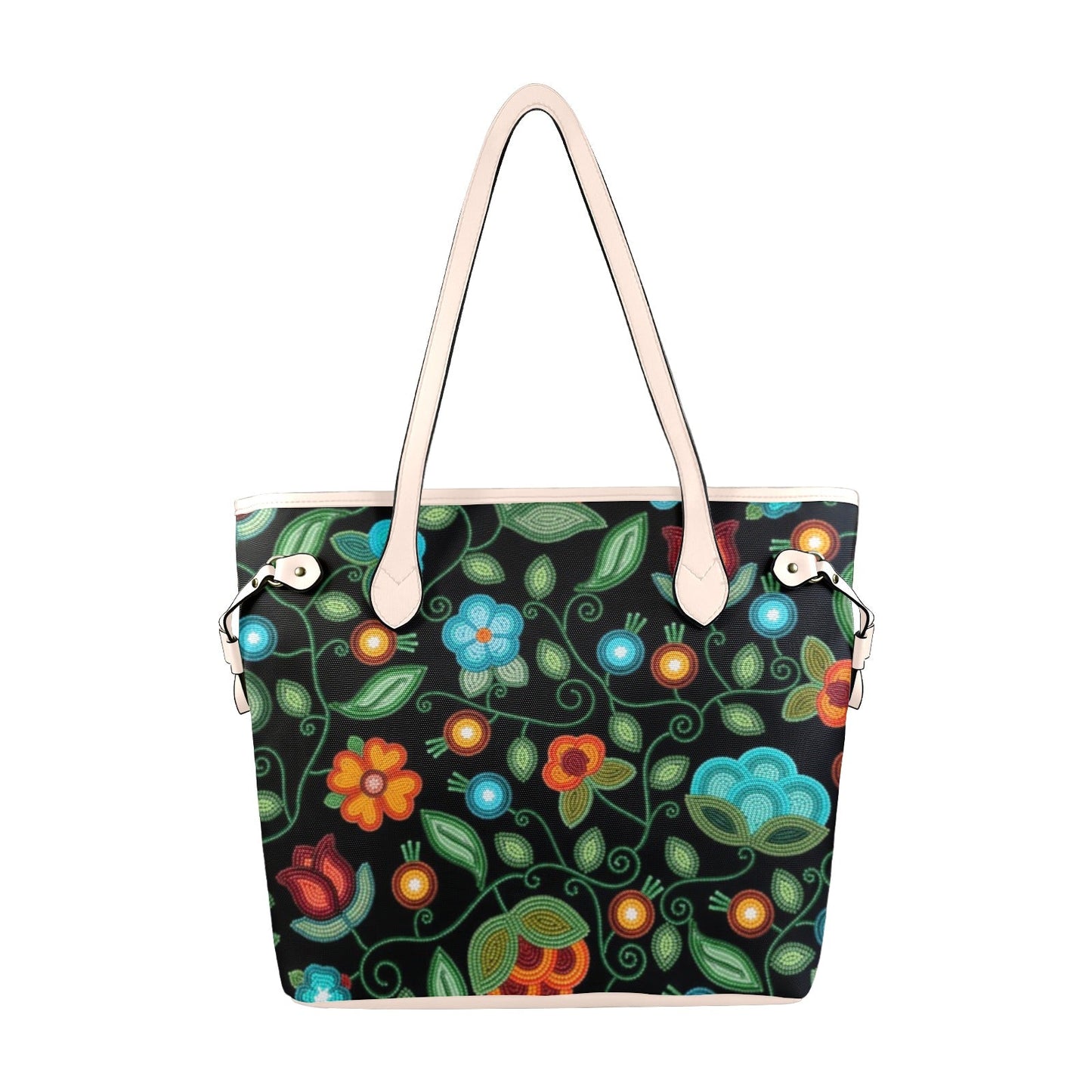 Prairie Fire Petals Clover Canvas Tote