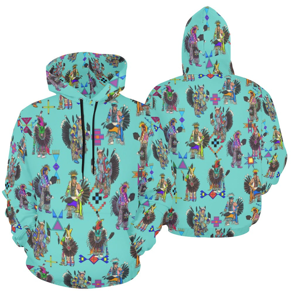 Men's Tradish Dancers Eggshell Blue Hoodie for Men