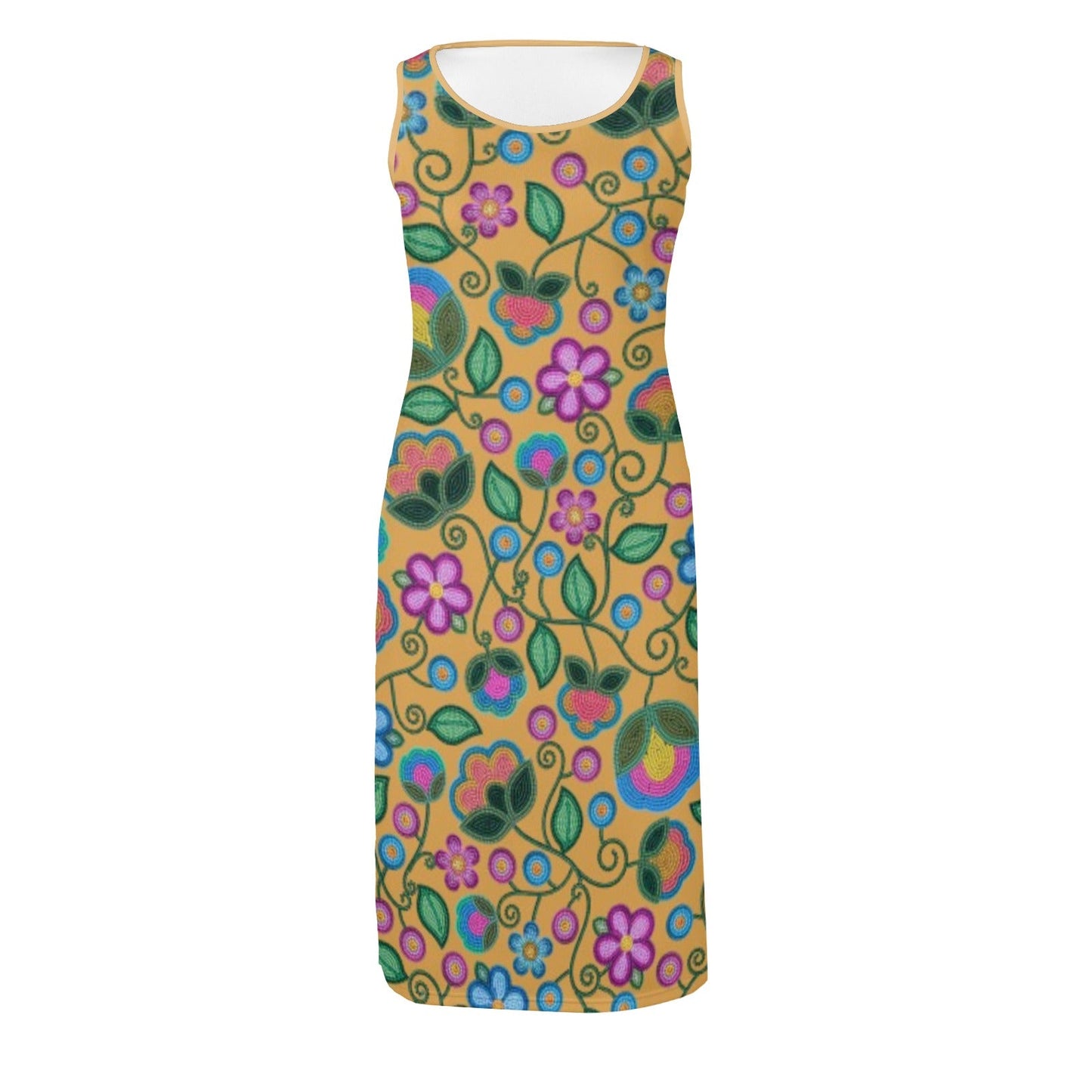 Turquoise Sunbeam Yellow Phaedra Dress