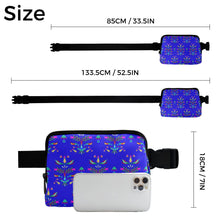 Load image into Gallery viewer, Dakota Damask Blue Belt Bag
