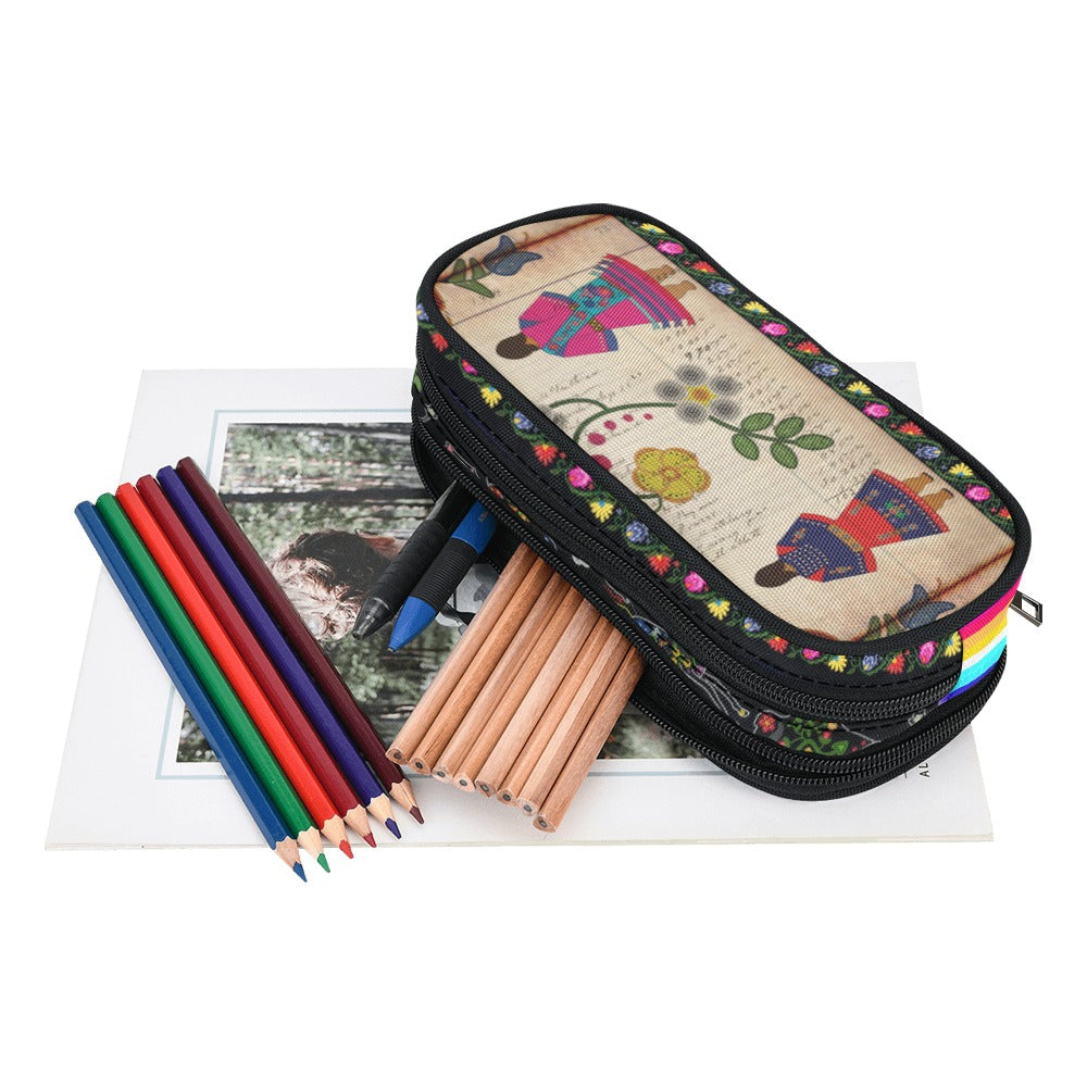 Floral Ledger Sisters Pencil Pouch