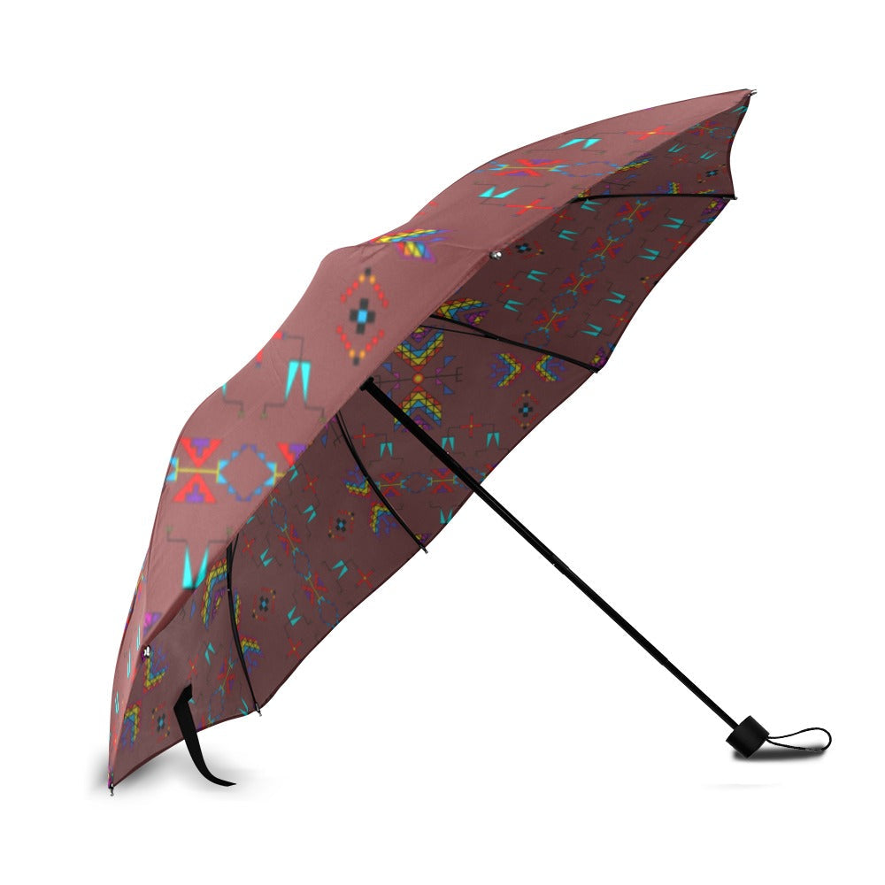 Rainy Chief Rainbow Earth Clay Foldable Umbrella