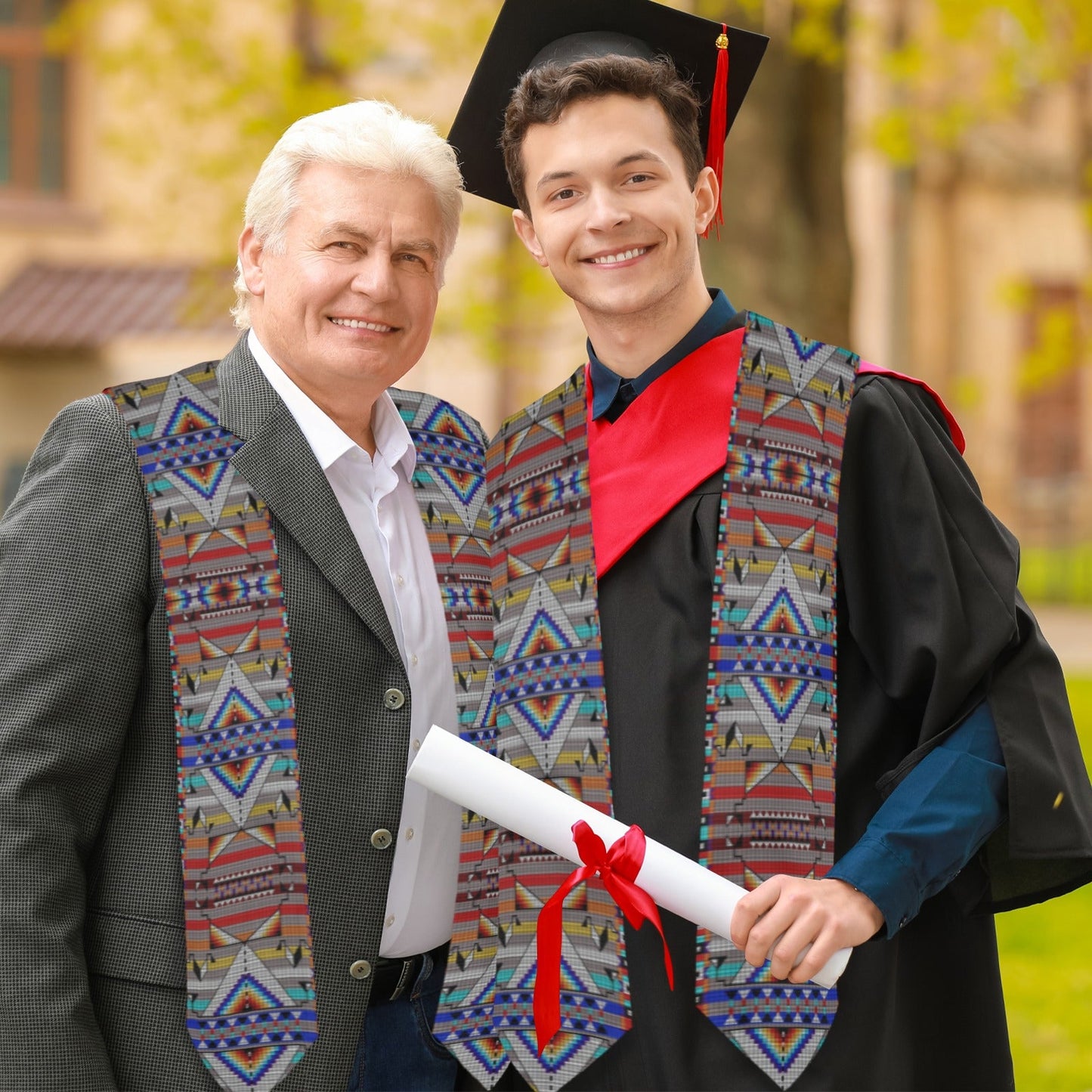 Medicine Blessing Grey Graduation Stole