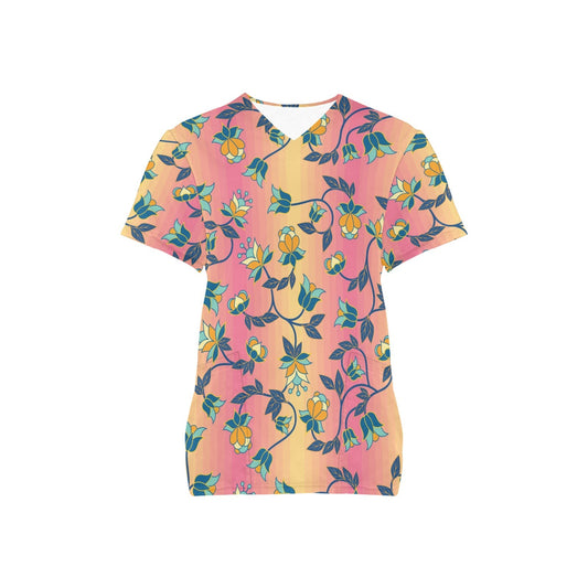 Orange Days Scrub Top