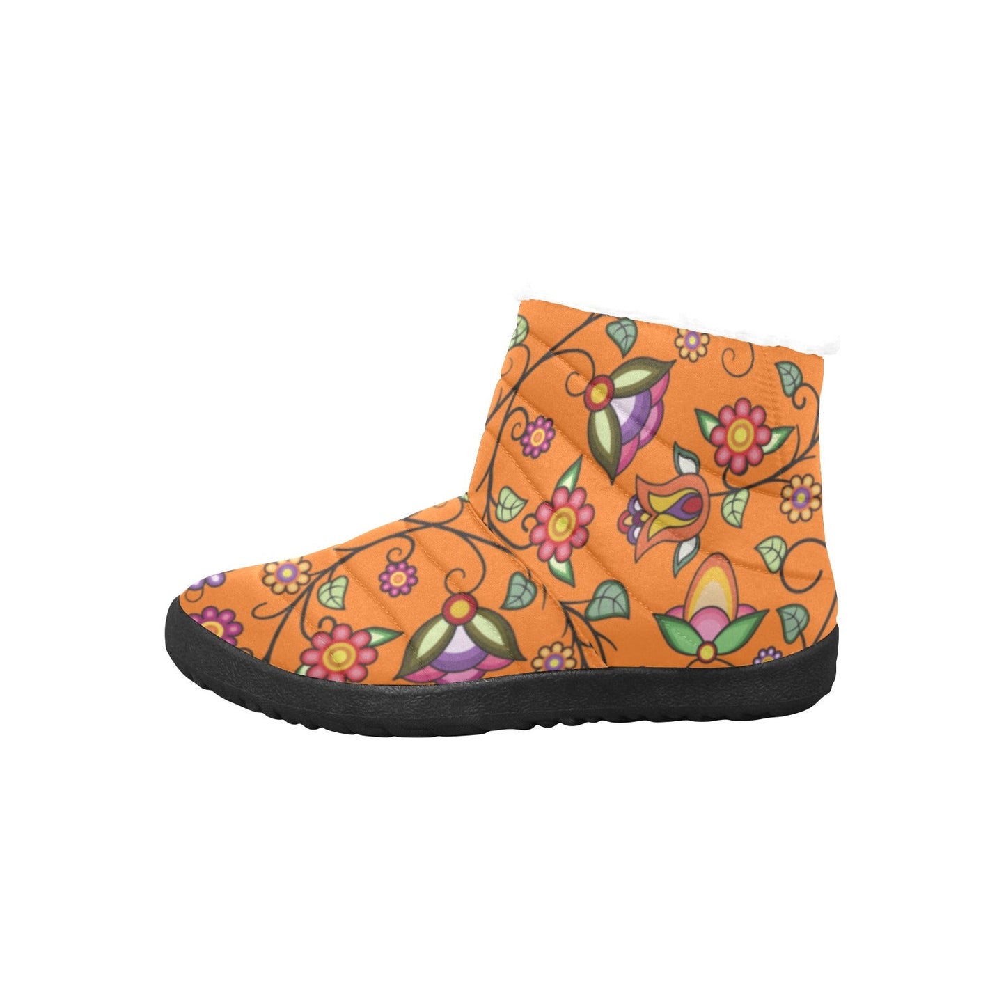 Heartbeat Petals ECM Orange Women's Padded Winter Boot