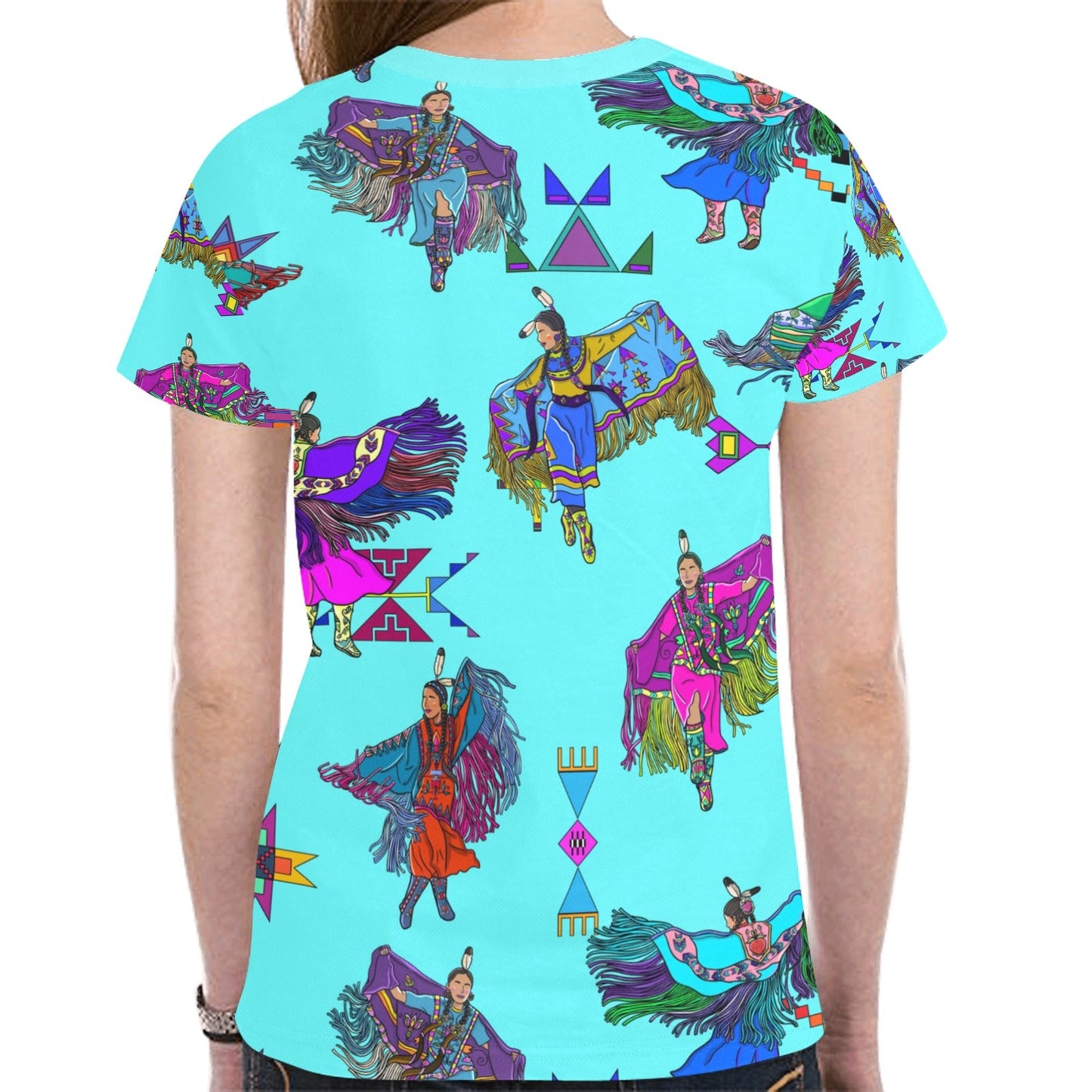 Women's Fancy Dancers Turquoise Tee