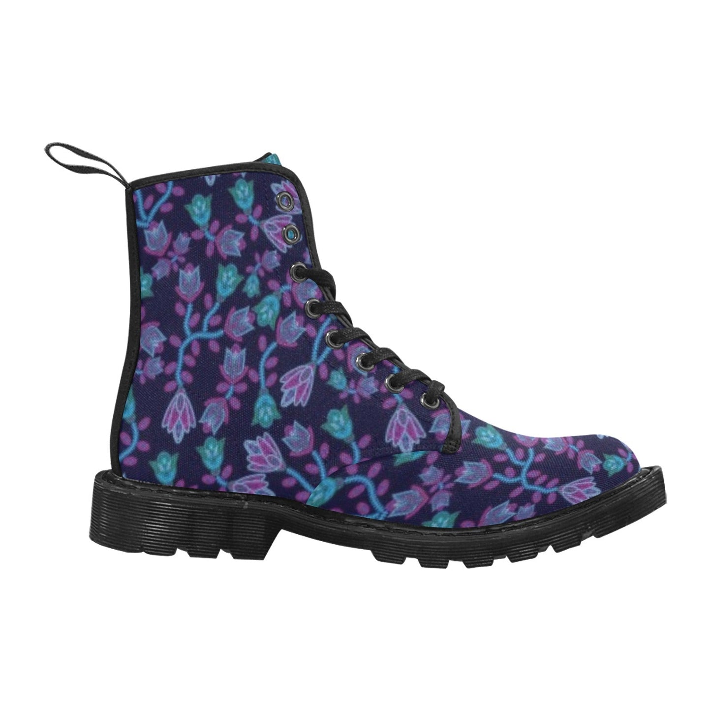 Beaded Blue Nouveau Boots for Men