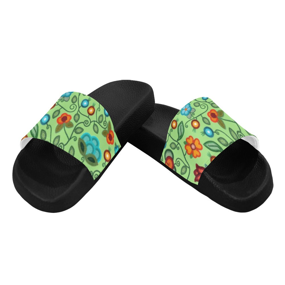Prairie Fire Petals Sage Men's Slide Sandals