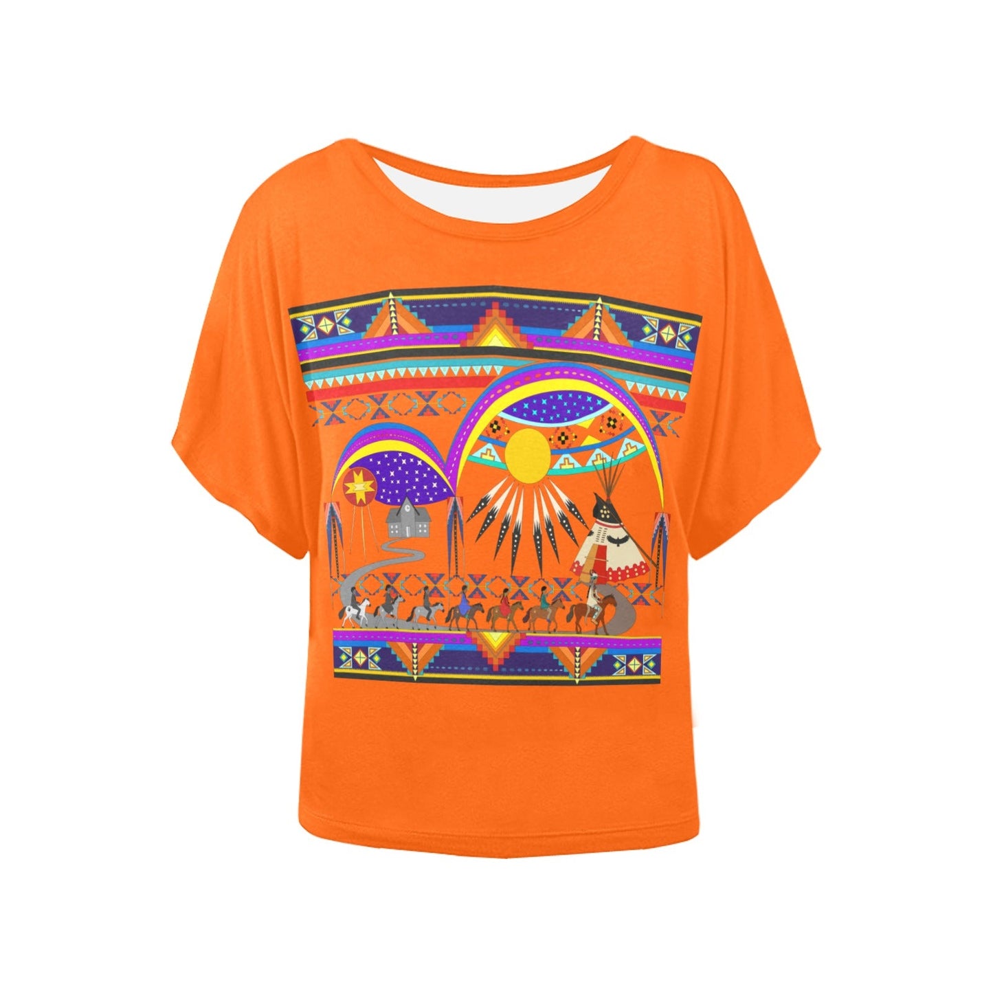 Seven Generations Medicine Women's Batwing-Sleeved Blouse T shirt