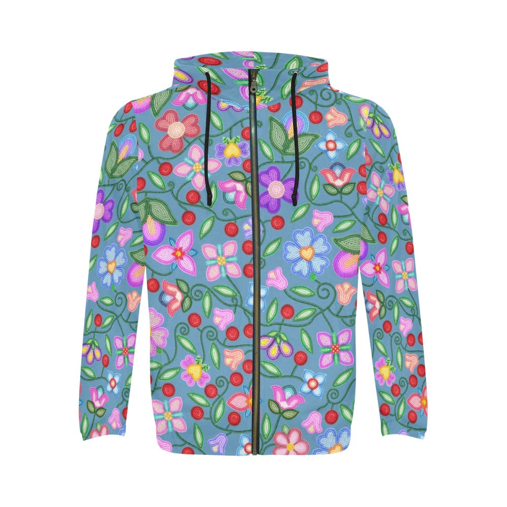 Petal Harmony River Zip Hoodie