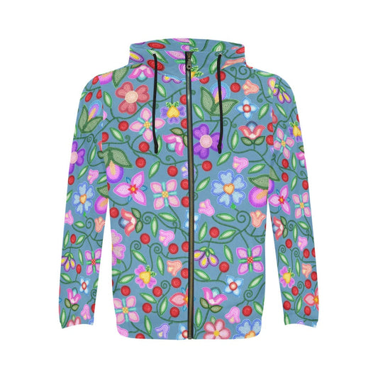Petal Harmony River Zip Hoodie
