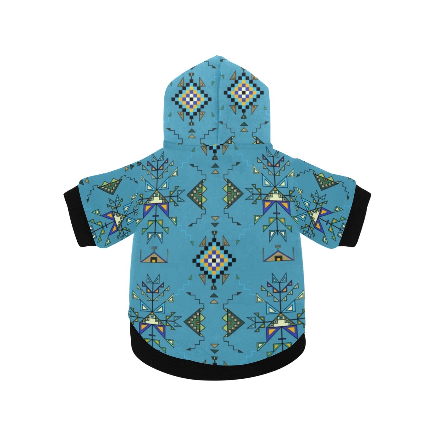 Bear Shield Blue Pet Dog Hoodie