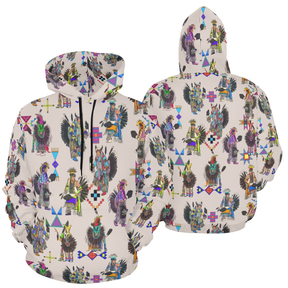 Men's Tradish Dancers Muslin White Hoodie for Men