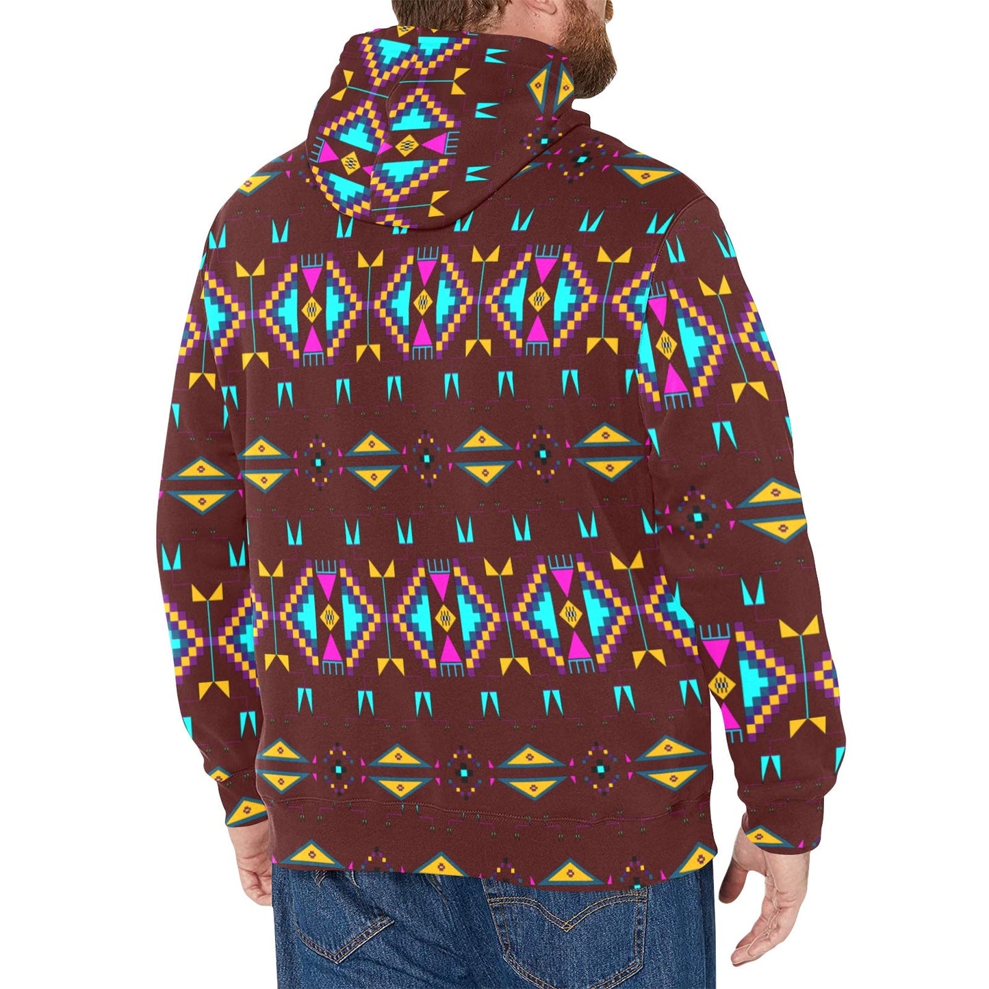 Rite of Passage Pemmican Berry Men's Long Sleeve Fleece Hoodie