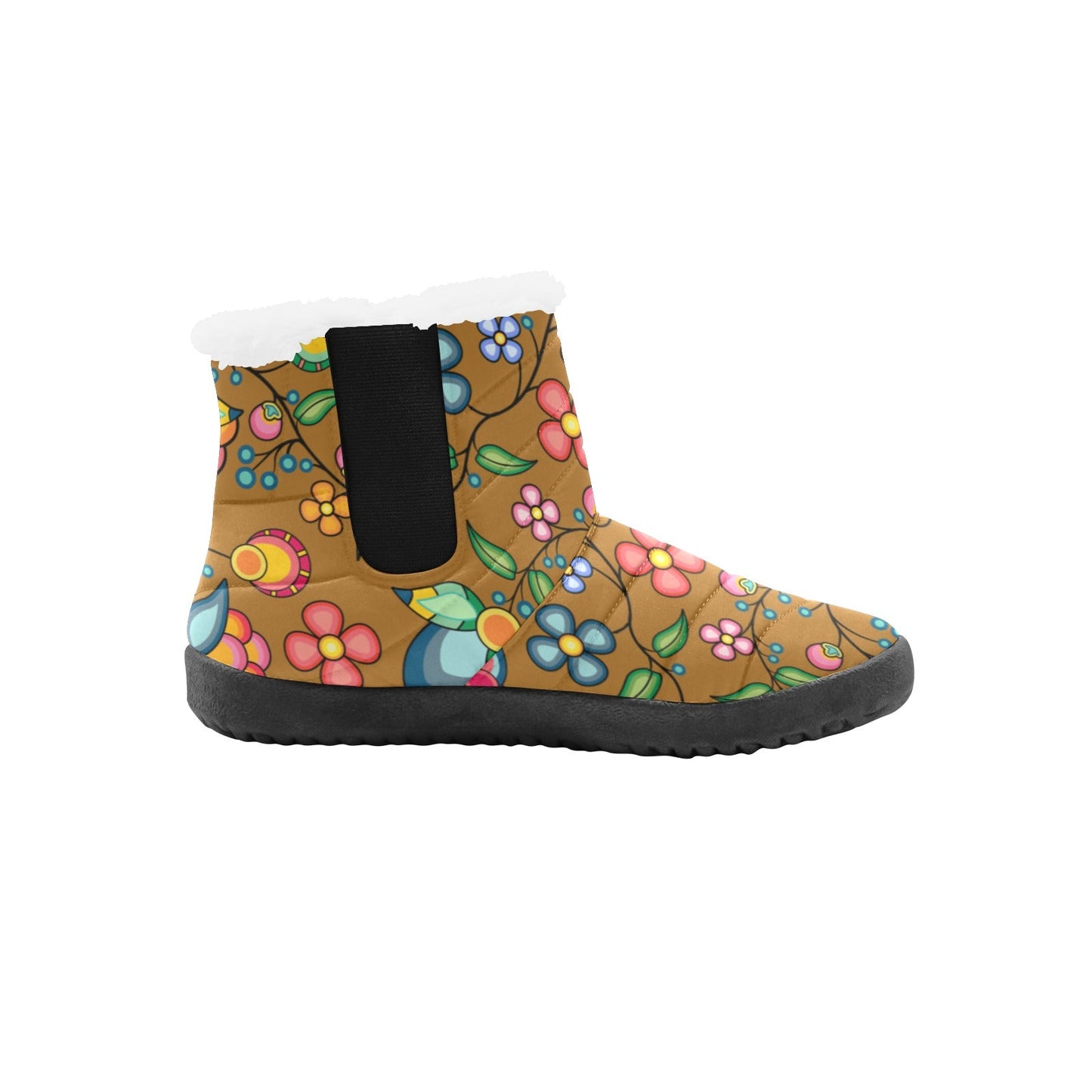 Floral Bounty Fall Leaves Women's Padded Winter Boot