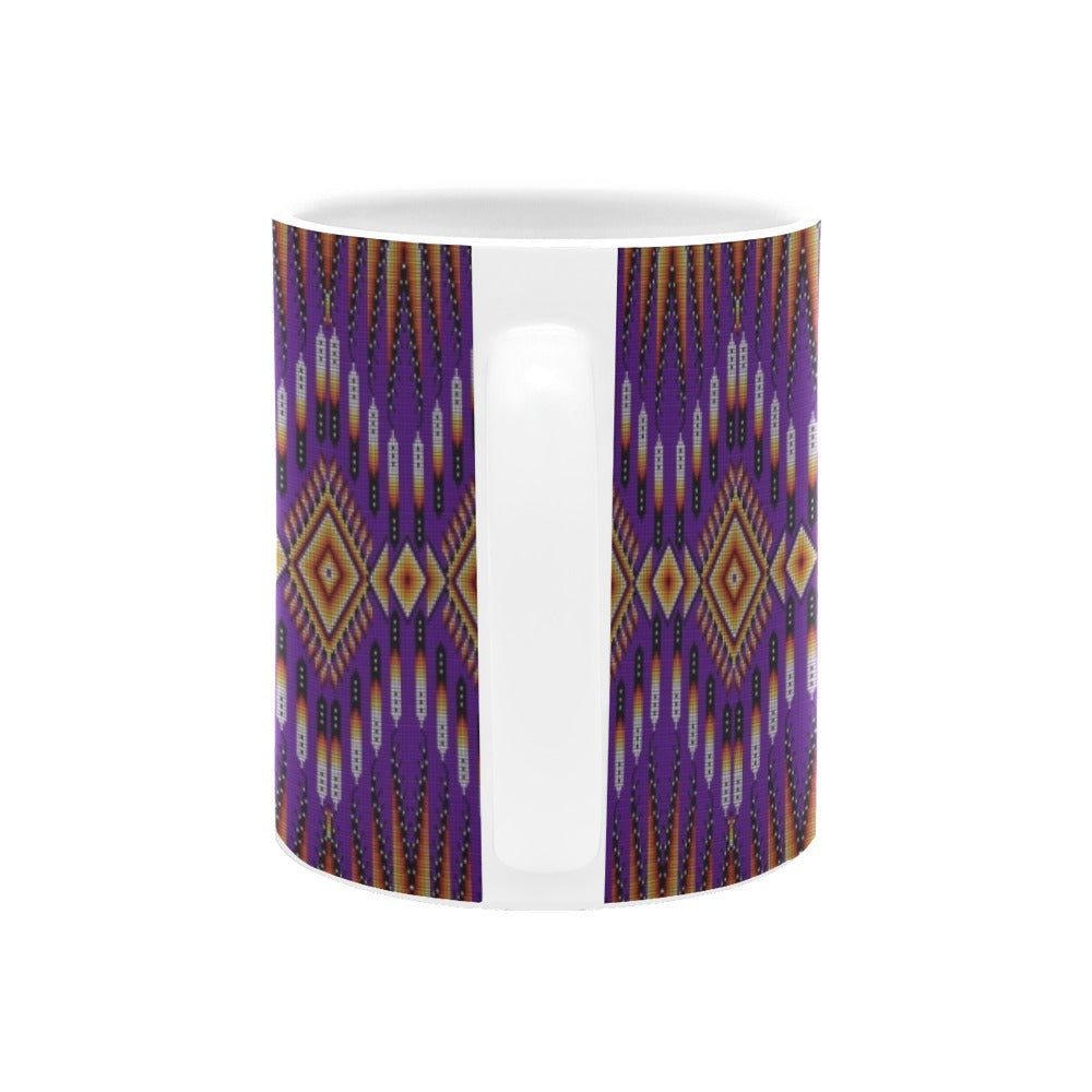 Fire Feather Purple Mug