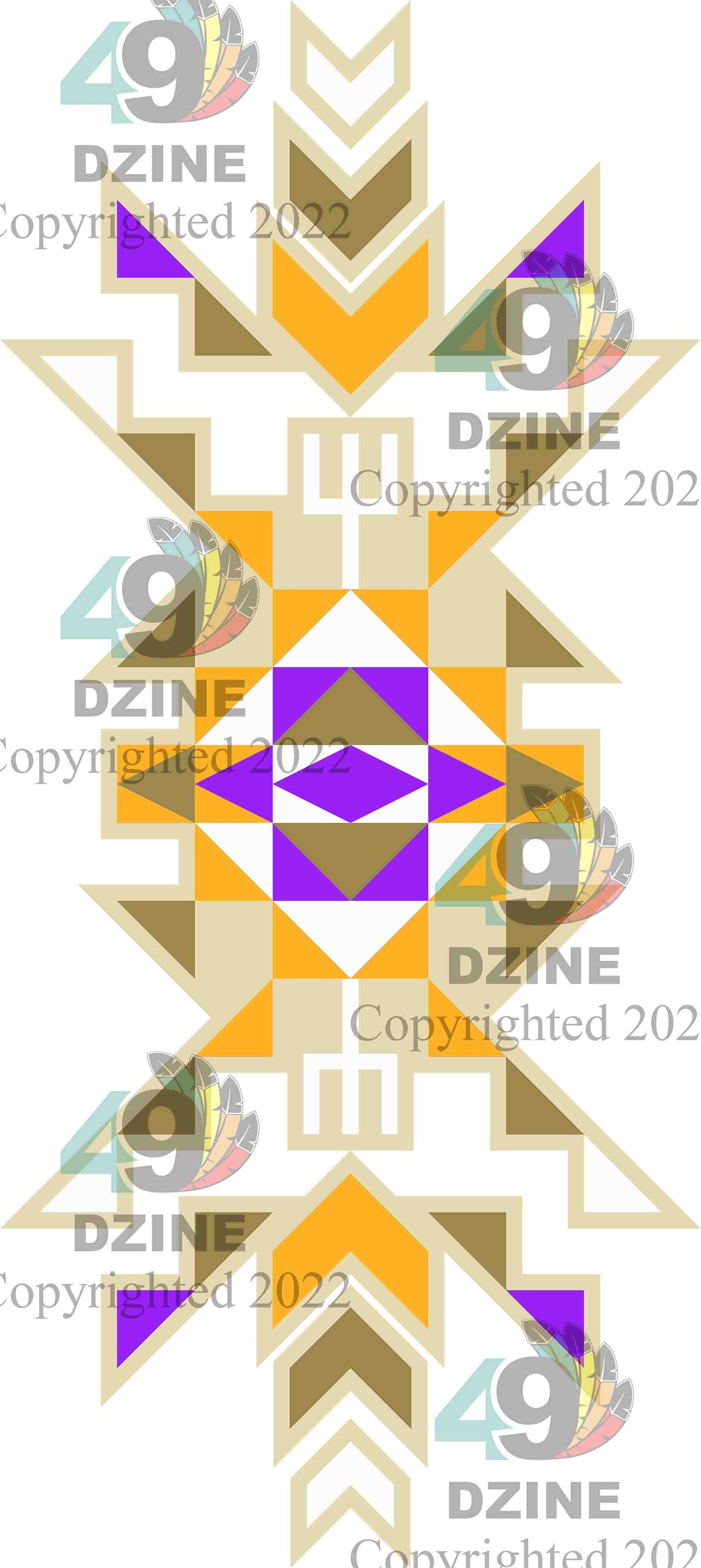 14-inch Geometric Transfer Geo Sunset Transfers 49 Dzine Sunset Geo Yellow 
