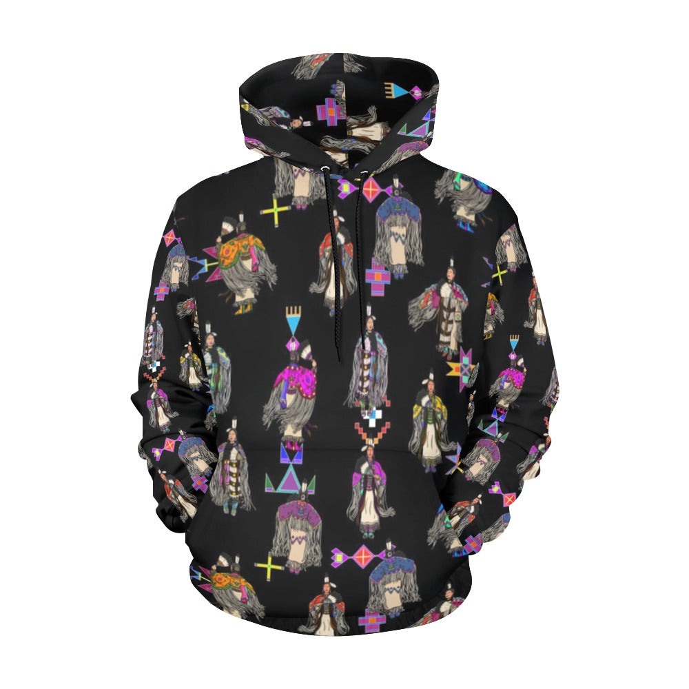 Women's Tradish Dancers Black Hoodie for Women (USA Size)