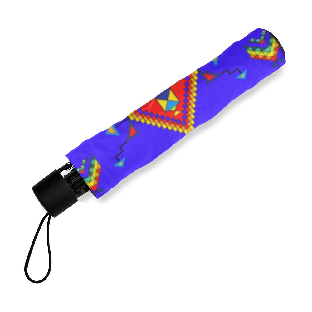 Buffalo Jump Blue Foldable Umbrella