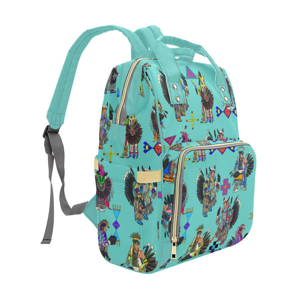 Men's Tradish Dancers Eggshell Blue Multi-Function Diaper Backpack