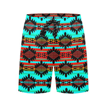 Load image into Gallery viewer, Okotoks Arrow Men&#39;s Mid-Length Beach Shorts
