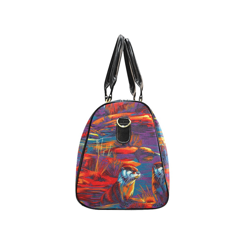 Silly Otters Large Travel Bag