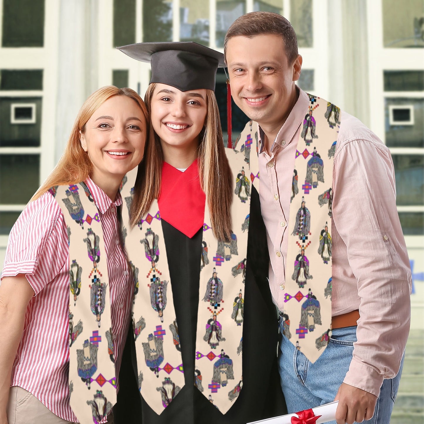 Women's Tradish Dancers  Muslin Graduation Stole