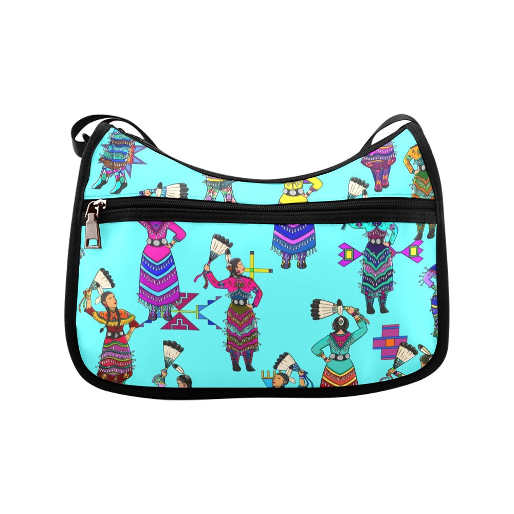 Women's Jingle Dancers Turquoise Crossbody Bag
