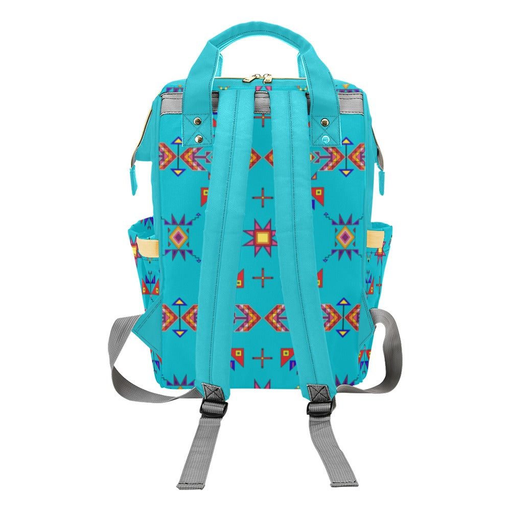 Scattered Generations Turquoise Multi-Function Diaper Backpack