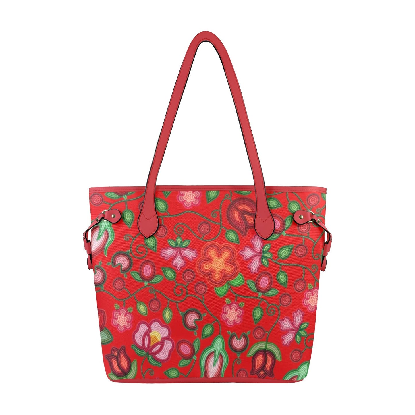Rose Reverie Red Clover Canvas Tote